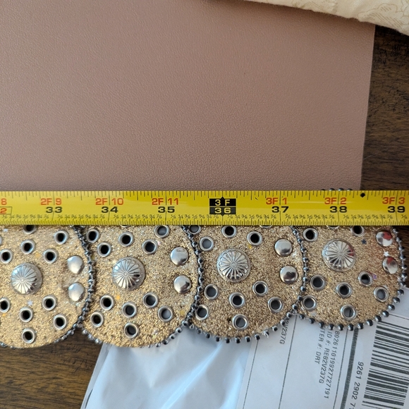 Gold and Silver Decorative Belt - Picture 5 of 6